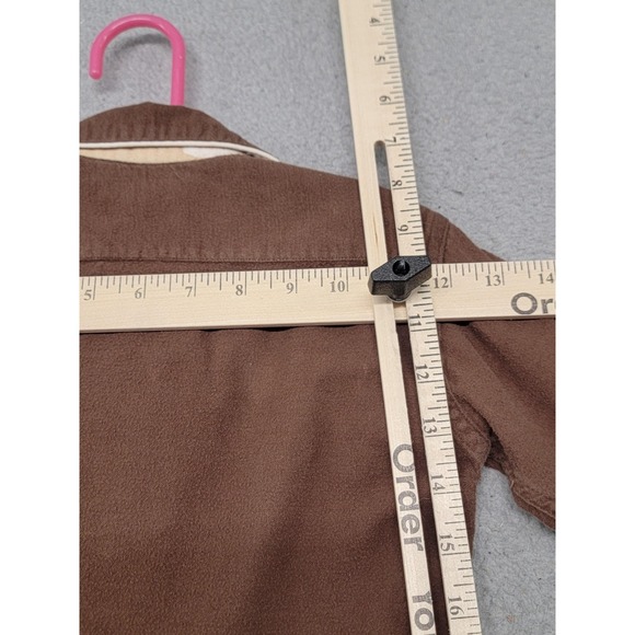 Vintage Davy Crockett Shirt Boys 4 Brown Fringe Lace Up Pioneer Costume 50s 60s - Picture 10 of 12